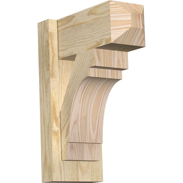Ekena Millwork Merced Craftsman Rough Sawn Outlooker, Douglas Fir, 6"W x 12"D x 16"H OUT06X12X16MRC04RDF - main